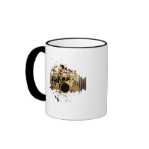 grunge drummer design mug