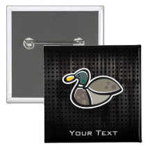 Grunge Duck Pinback Button