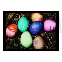 Grunge Easter Eggs Grungey Easter Card