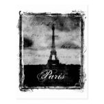 Grunge Edge Textured Paris Post Cards