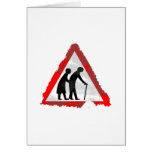 Grunge Elderly People Sign Cards
