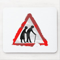 Grunge Elderly People Sign mousepads by prawny Grunge Elderly People Sign mousepads