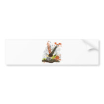 grunge electric guitar bumper stickers