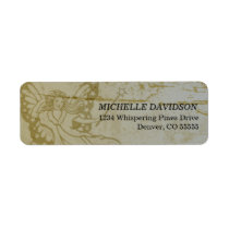 Grunge Fairy Return Address Labels labels
