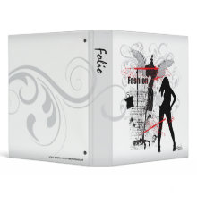 Grunge Fashionista Fashion Designer Stylist Binder binder