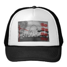 Grunge Ferris Wheel Mesh Hat