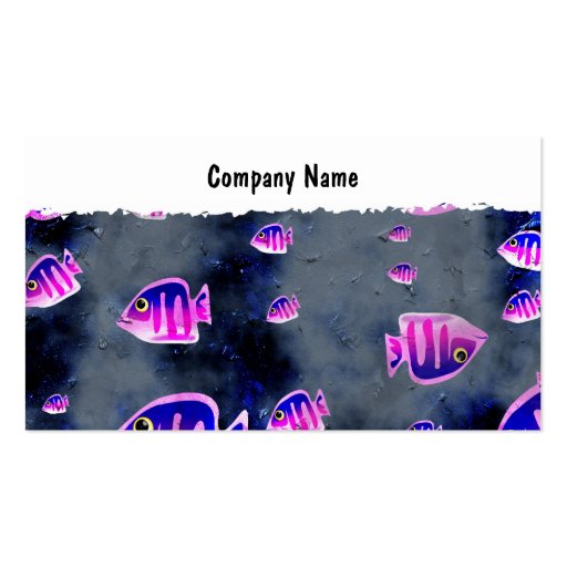 Grunge Fish, Company Name Business Card Templates