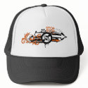 grunge floral arrows image hats by VioDeSign grunge floral arrows image hats
