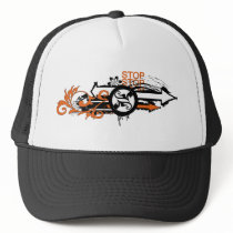 grunge floral arrows image hats by VioDeSign grunge floral arrows image hats