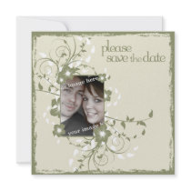 Grunge Floral Asian Frame invitations by bridetees Grunge Floral Asian Frame invitations