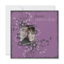 Grunge Floral Asian Frame invitations by bridetees Grunge Floral Asian Frame invitations