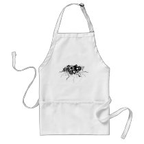 grunge floral cloud aprons
