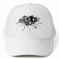 grunge floral cloud hats by VioDeSign grunge floral cloud hats