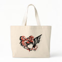 grunge floral heart bags by VioDeSign grunge floral heart bags