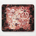 grunge floral image mousepads