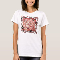 grunge floral image t-shirts by VioDeSign grunge floral image t-shirts