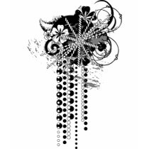grunge floral image t-shirts by VioDeSign grunge floral image t-shirts