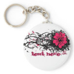 Grunge Flower Key Chain