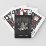 Grunge Frog Bicycle Poker Cards