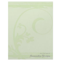 Grunge Green Personal Stationery Letterhead