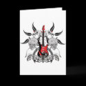Grunge Guitar and Skull cards