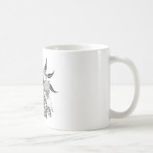 Grunge Guitar and Skull Coffee Mug