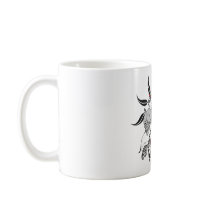 Grunge Guitar and Skull Coffee Mug