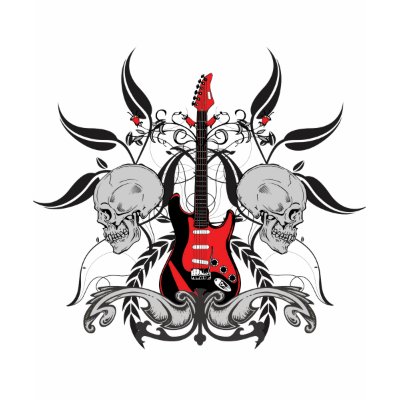 Grunge Guitar and Skull Shirt by Back_Stage