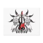 Grunge Guitar Post Card