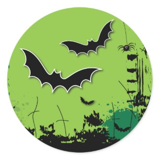 Grunge Halloween Envelope Seal Stickers sticker