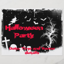 Grunge Halloween Party flyer