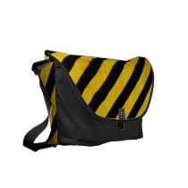 Grunge hazard stripe commuter bags
