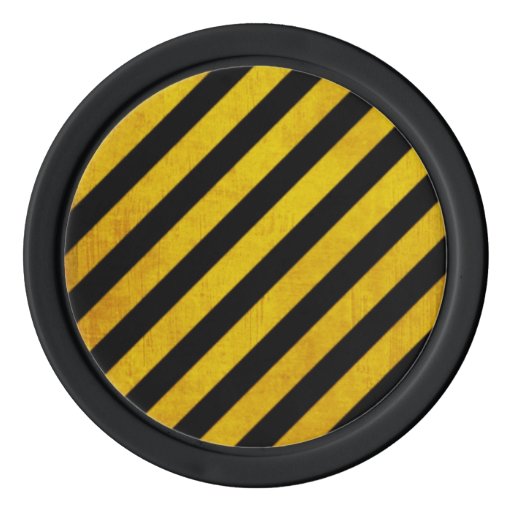 Z striped clay poker chips