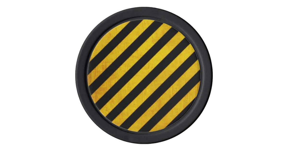 Z striped clay poker chips