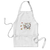 Grunge heart aprons