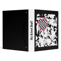 Grunge Heart Back to School Binder