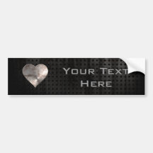 Grunge Heart Bumper Sticker