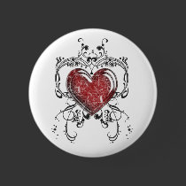 Grunge Heart buttons