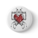 Grunge Heart buttons