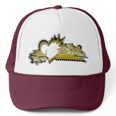 grunge heart trucker hats by VioDeSign