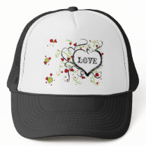 Grunge heart hats