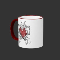 Grunge Heart mugs