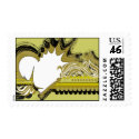 grunge heart postage