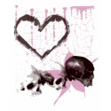 Grunge Heart Skulls Punk Apparel t-shirts