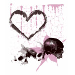 Grunge Heart Skulls Punk Apparel t-shirts