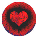 GRUNGE HEART STICKERS