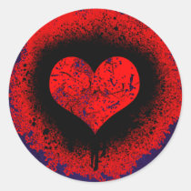 GRUNGE HEART STICKERS stickers
