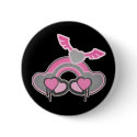 Grunge Heart Wings Rainbow buttons by doonidesigns Grunge Heart Wings Rainbow buttons