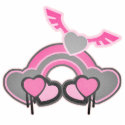 Grunge Heart Wings Rainbow photo sculptures by doonidesigns Grunge Heart Wings Rainbow photo sculptures