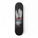 Grunge Heart with Wings skateboards by CreativeSkateboards Grunge Heart with Wings skateboards